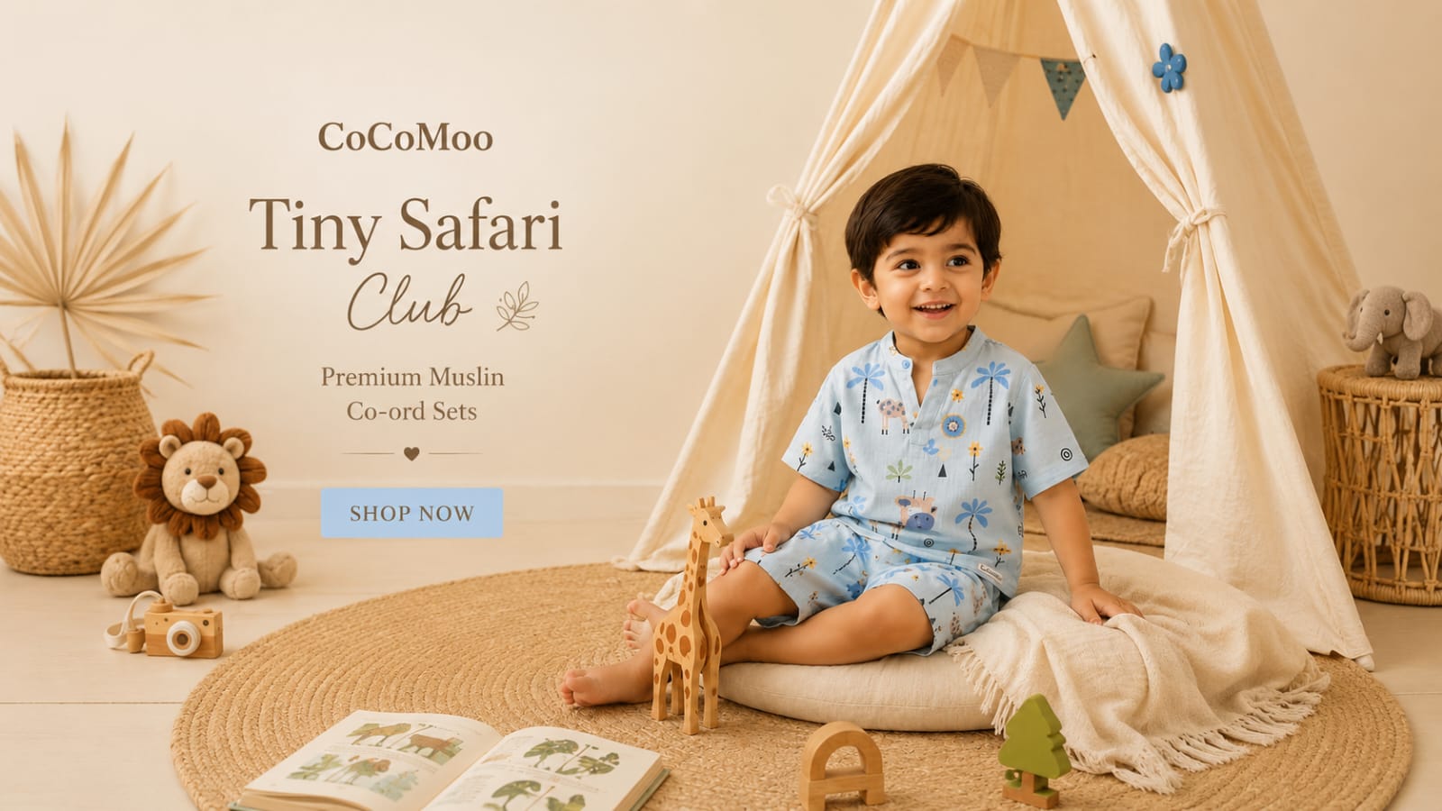 Tiny Safari Club - Premium Muslin Co-ord Sets