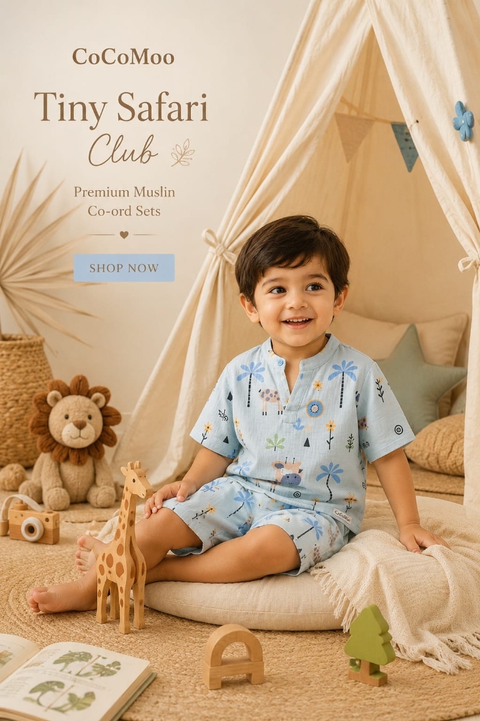 Tiny Safari Club - Premium Muslin Co-ord Sets